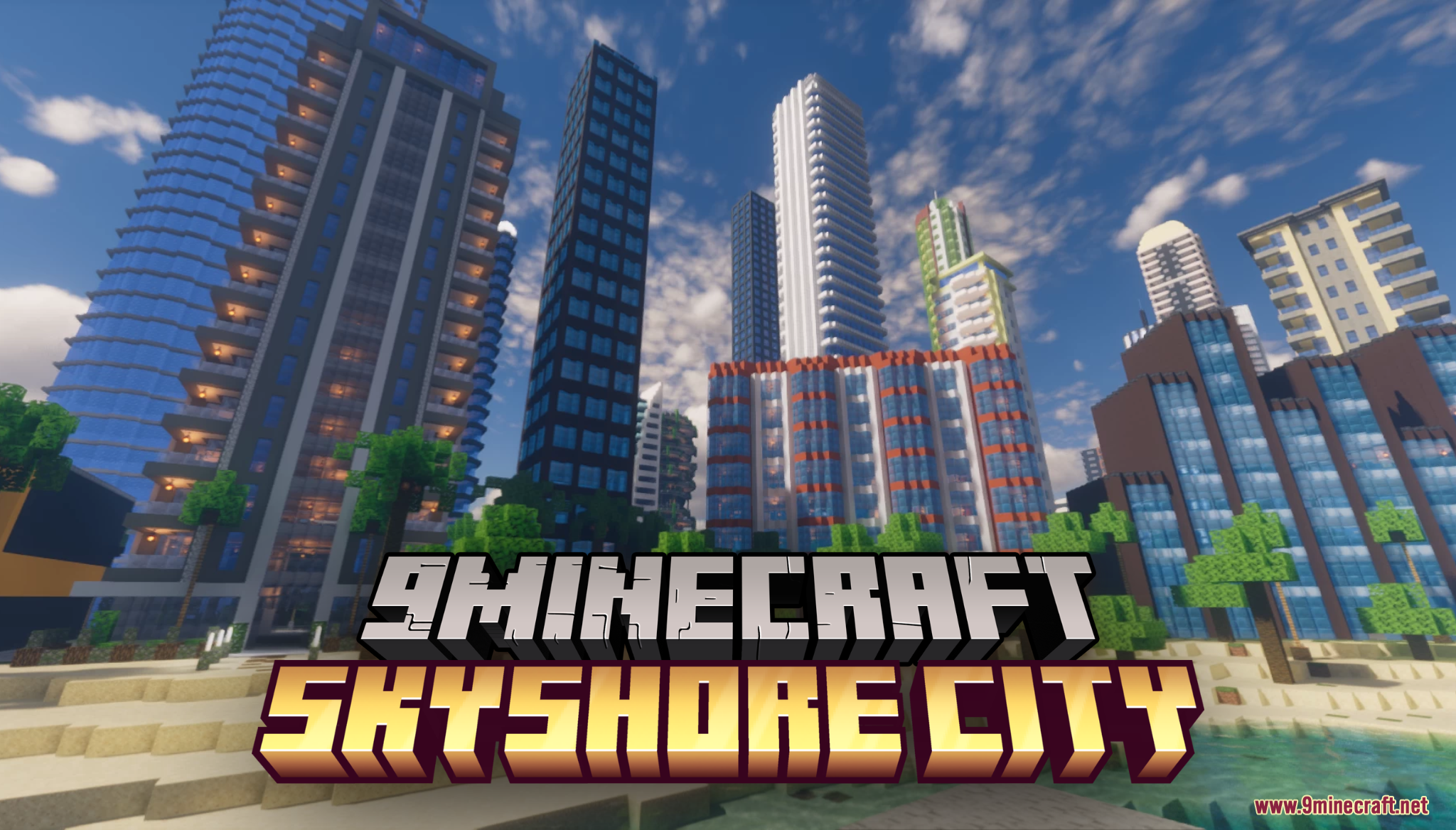 SkyShore City Map (26.1.2, 1.20.1) – Coastal Metropolis