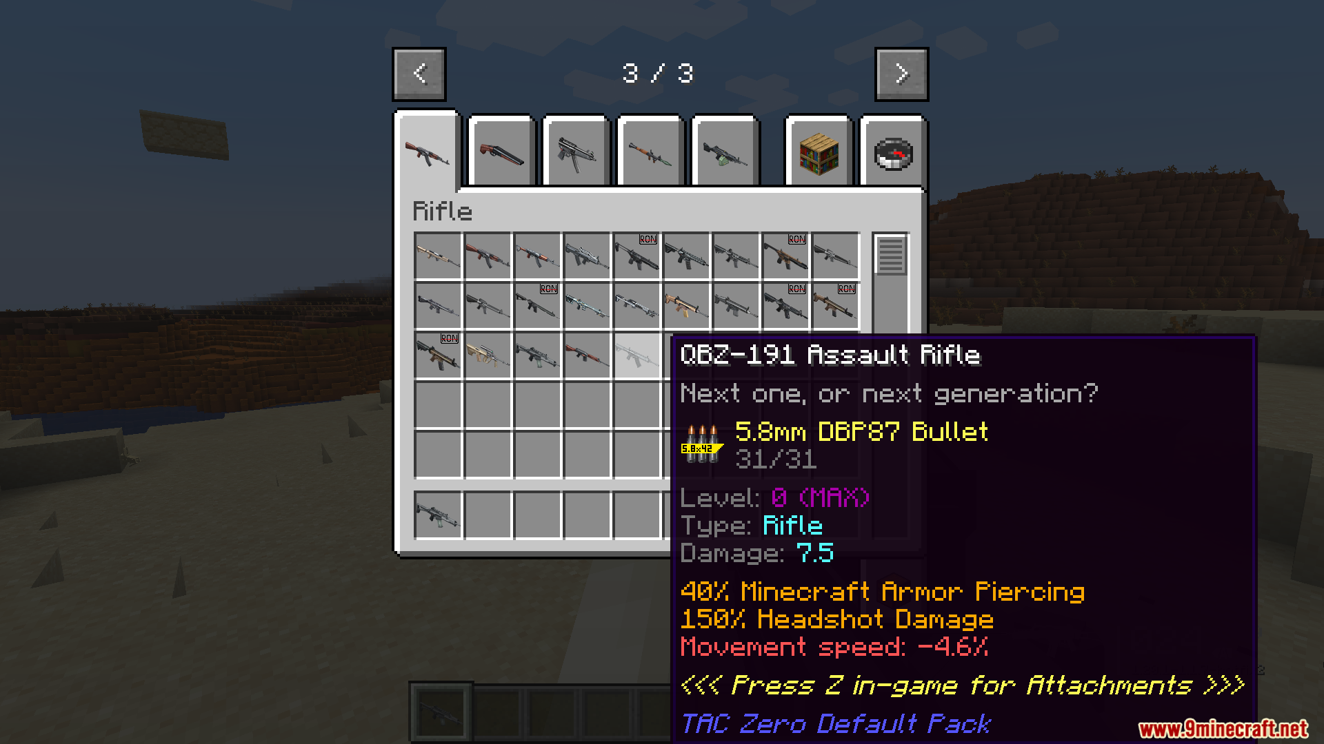TaCZ Weapons And Tactics Mod (1.20.1) – Adds Tactical Guns And Attachments