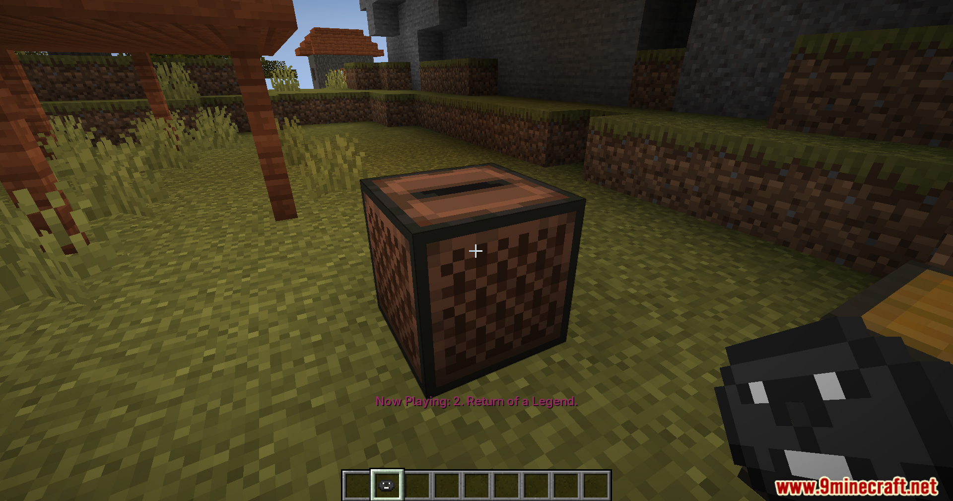 Taxcavereader Mod (1.20.1) – Adds Horror Audiobooks To Dungeons 5 Playing another custom music disc named return of a legend
