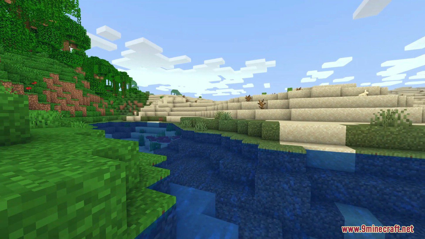 Tea Shaders (26.1.2, 1.20.1) – Beyond Belief Vanilla Reborn Shaderpack 2 Tea shaders mod screenshots 1
