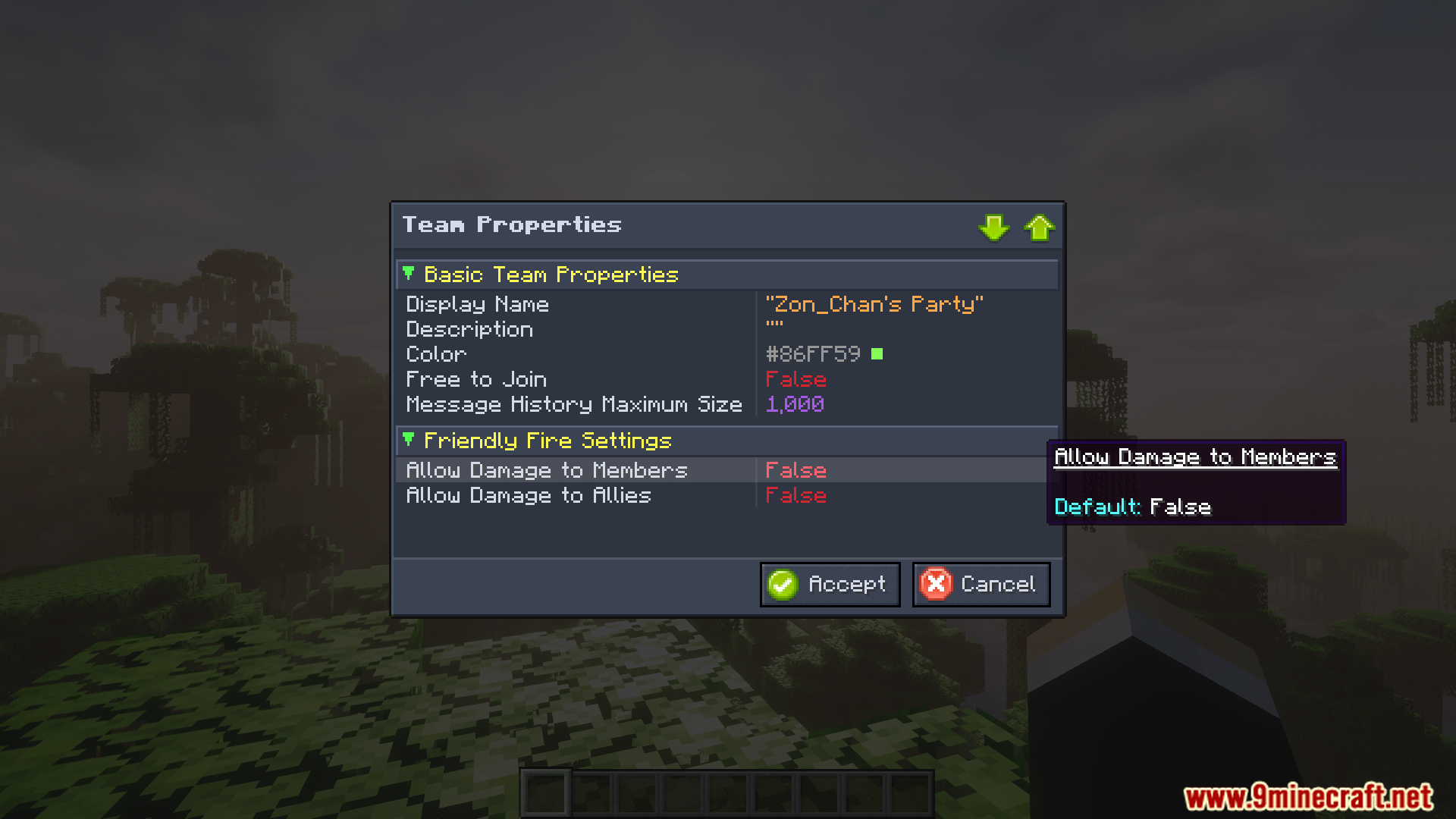 Teams Friendly Fire Addon Mod (26.1.2, 1.20.1) – Never Hit Teammates Or ...