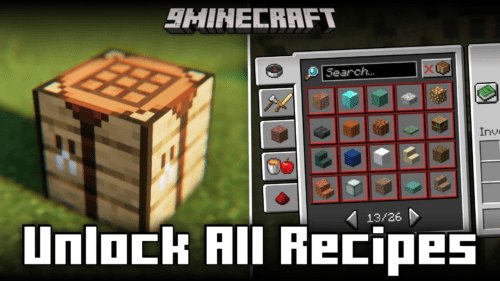 Craftable Elytras Data Pack (26.1.2, 1.21.1) – Soar To New Heights 12 Thumbnail unlock all recipes mod 500x281 1