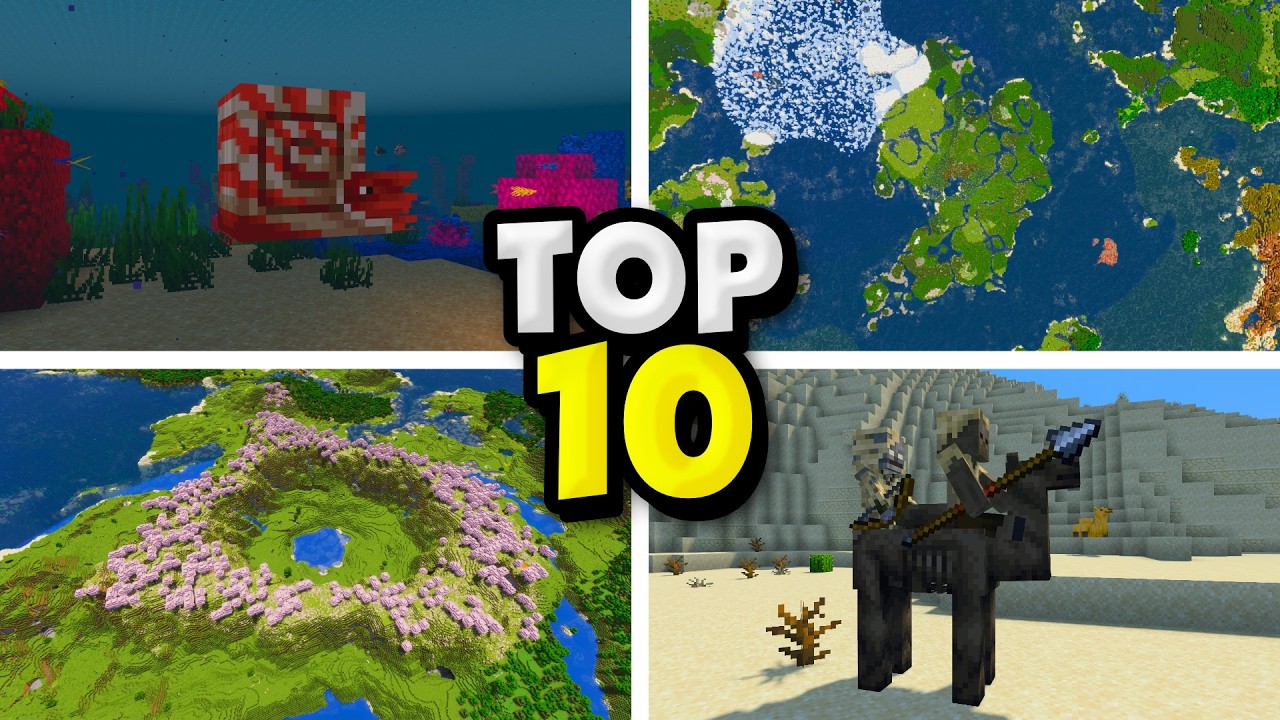 Top 10 Best New Seeds Lately For Minecraft (1.21.11, 1.21.1) – Java, Bedrock Edition