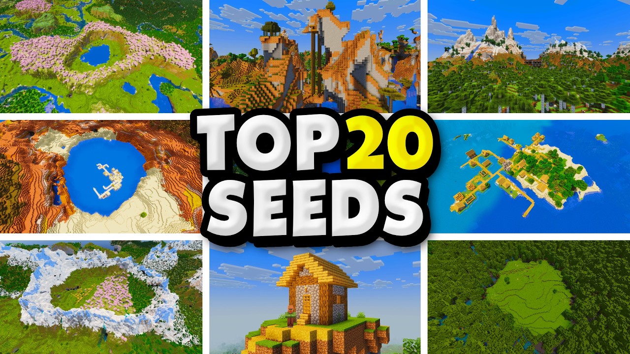 Top 20 Awesome Seeds You Need To Try For Minecraft (1.21.11, 1.21.1) – Java, Bedrock Edition