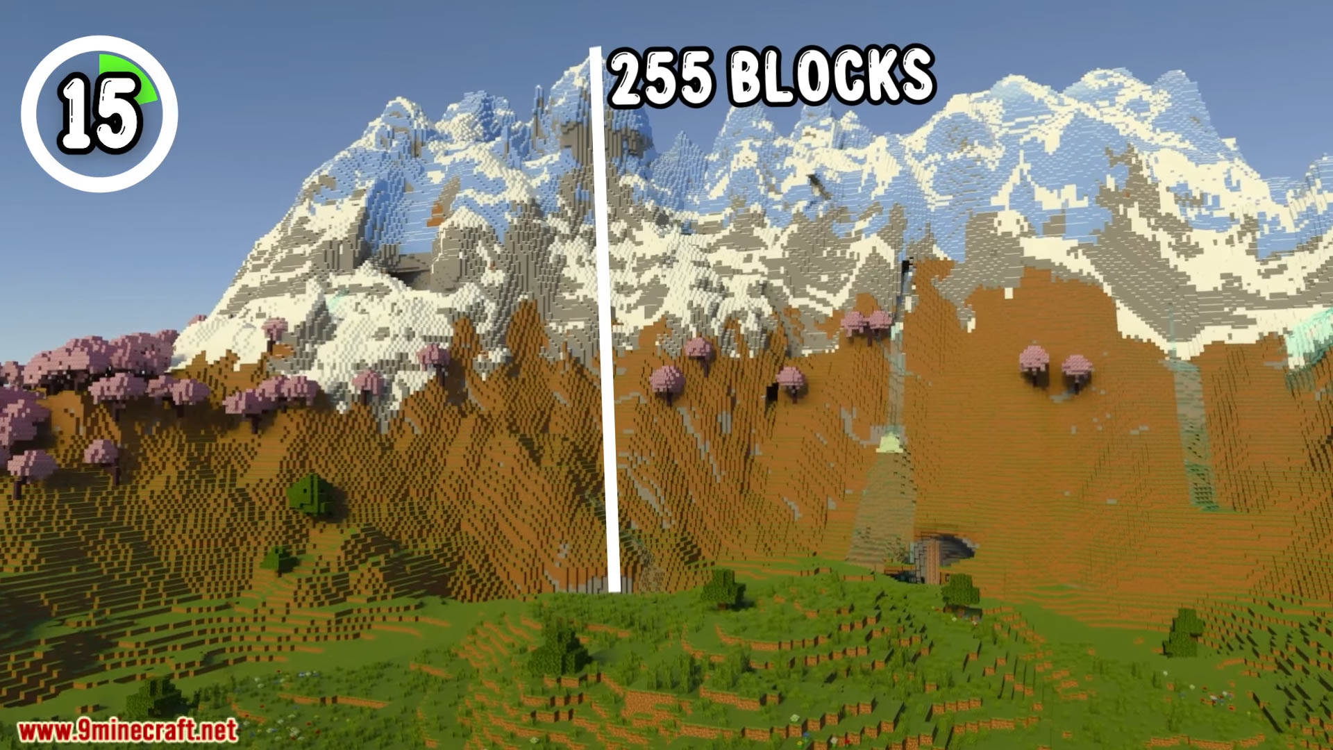 Top 20 New Mountain Seeds For Minecraft (26.1.2, 1.21.1) – Java, Bedrock Edition 31 Top 20 new mountain seeds for minecraft screenshots 12