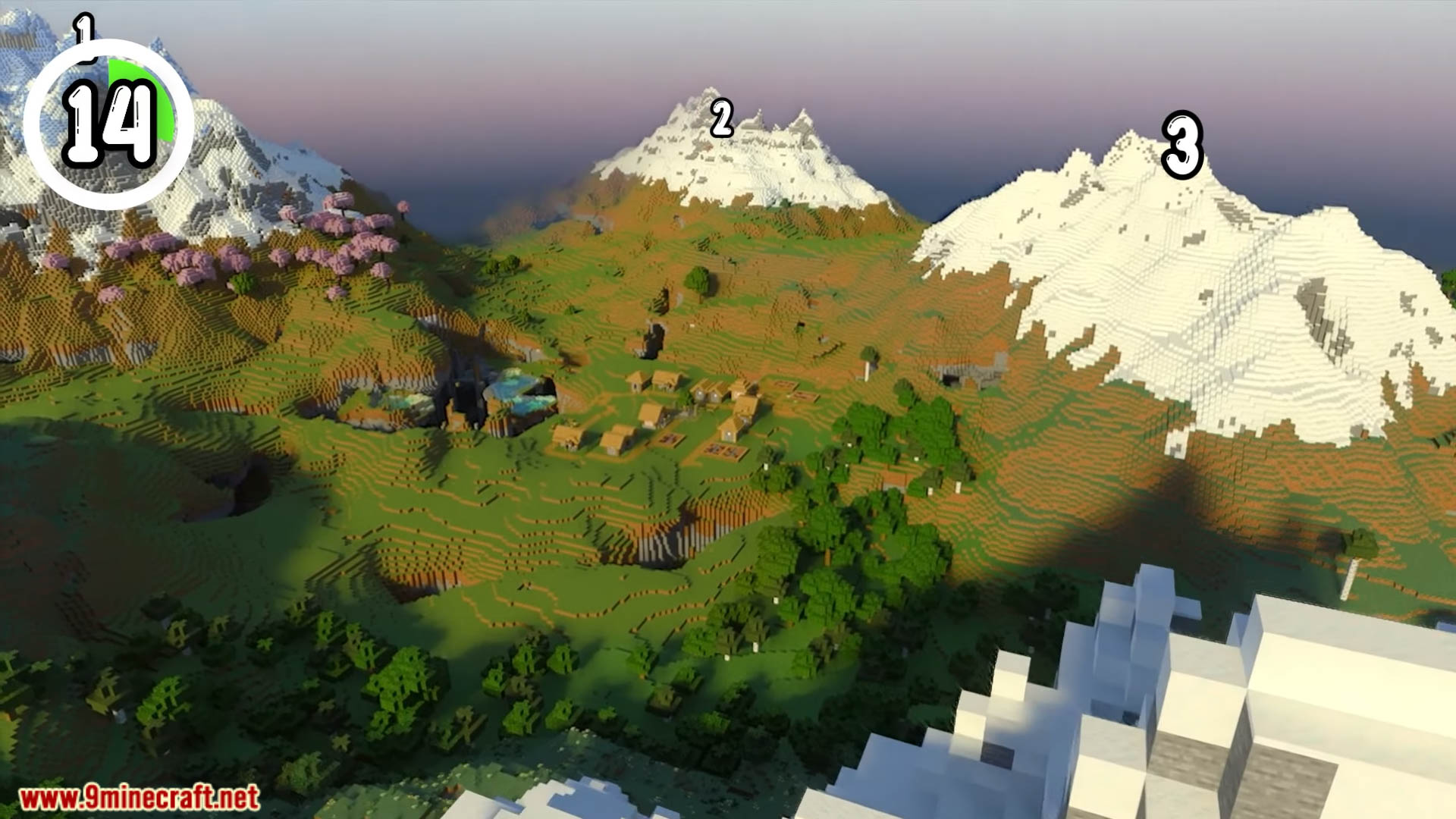 Top 20 New Mountain Seeds For Minecraft (26.1.2, 1.21.1) – Java, Bedrock Edition 28 Top 20 new mountain seeds for minecraft screenshots 13