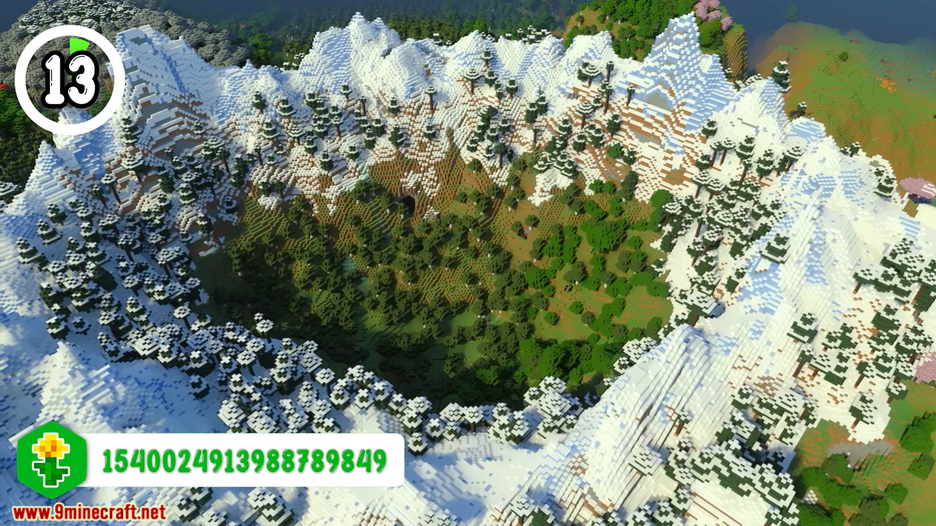 Top 20 New Mountain Seeds For Minecraft (26.1.2, 1.21.1) – Java, Bedrock Edition 26 Top 20 new mountain seeds for minecraft screenshots 15
