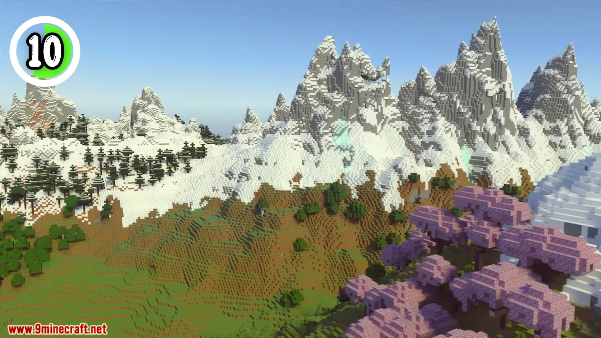 Top 20 New Mountain Seeds For Minecraft (26.1.2, 1.21.1) – Java, Bedrock Edition 21 Top 20 new mountain seeds for minecraft screenshots 22