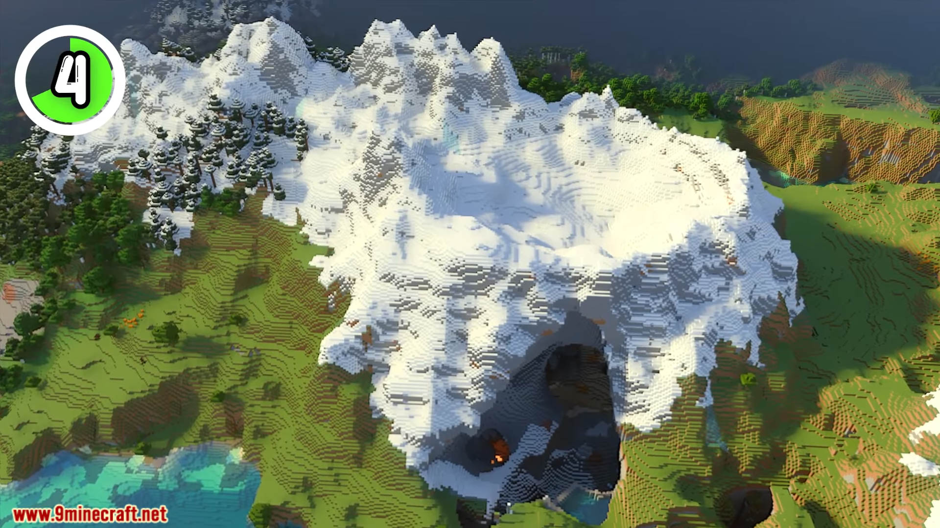 Top 20 New Mountain Seeds For Minecraft (26.1.2, 1.21.1) – Java, Bedrock Edition 9 Top 20 new mountain seeds for minecraft screenshots 34