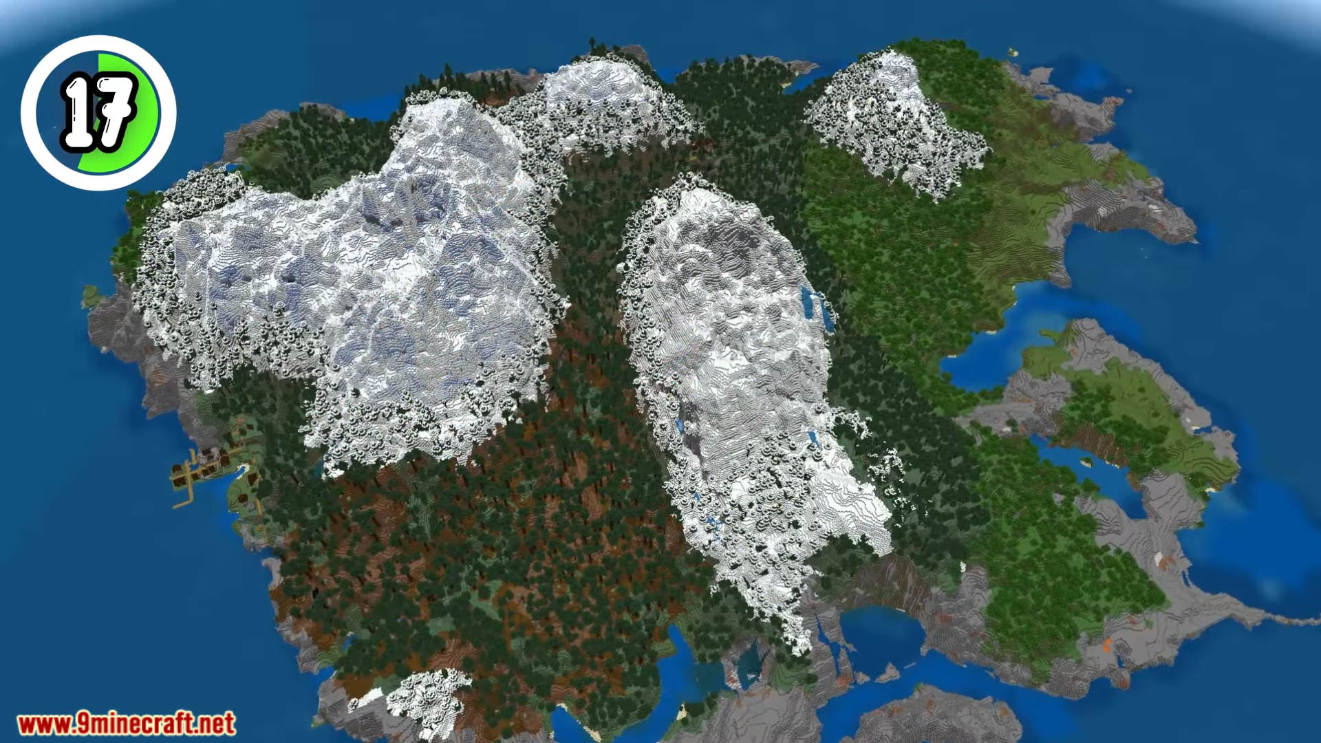 Top 20 New Mountain Seeds For Minecraft (26.1.2, 1.21.1) – Java, Bedrock Edition 35 Top 20 new mountain seeds for minecraft screenshots 8