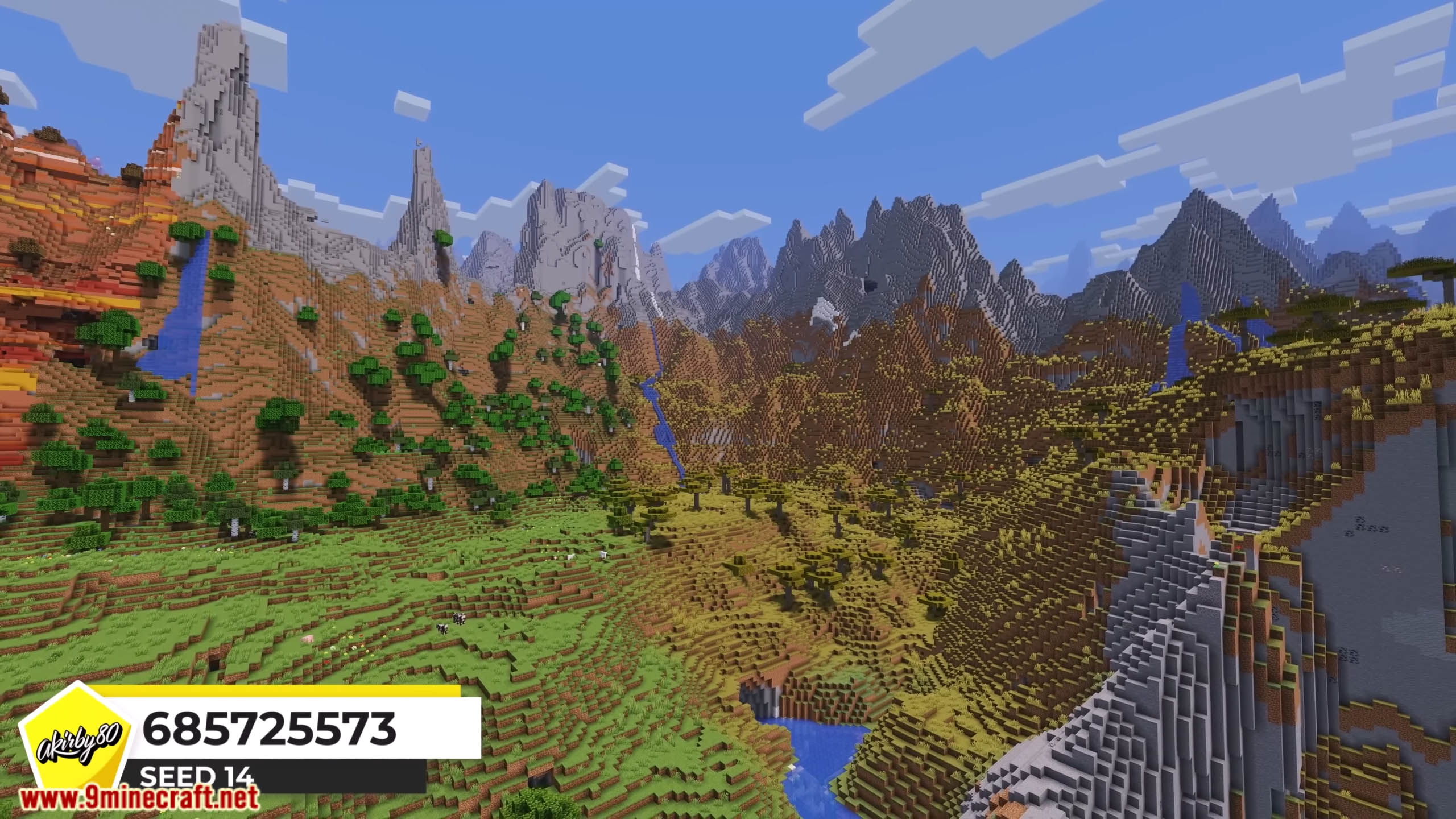 Top 25 Best New Mountain Seeds For Minecraft (26.1.2, 1.21.1) – Java, Bedrock Edition 15 Top 25 best new mountain seeds for minecraft screenshots 12