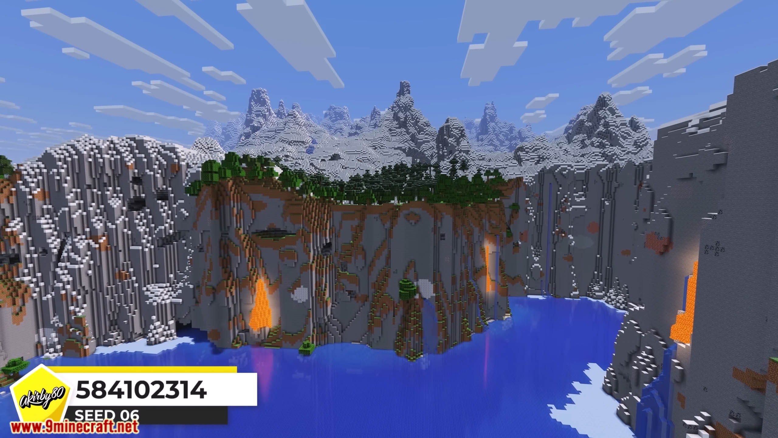 Top 25 Best New Mountain Seeds For Minecraft (26.1.2, 1.21.1) – Java, Bedrock Edition 7 Top 25 best new mountain seeds for minecraft screenshots 20