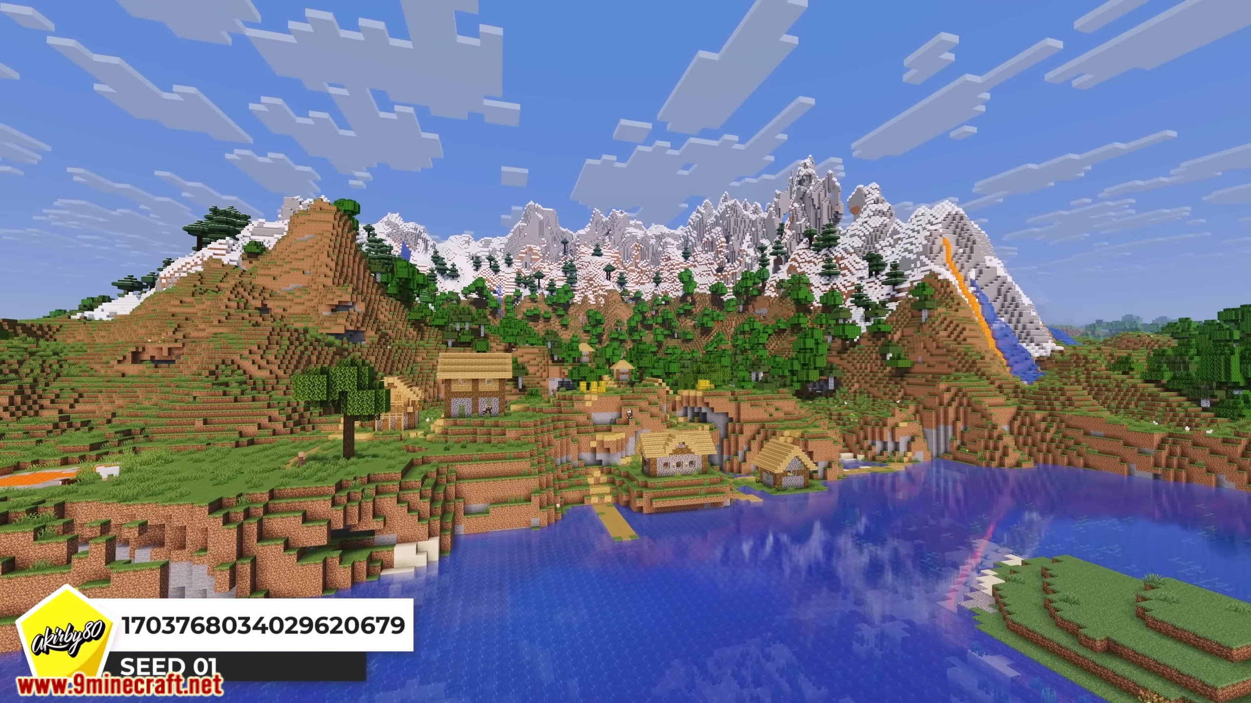 Top 25 Best New Mountain Seeds For Minecraft (26.1.2, 1.21.1) – Java, Bedrock Edition 2 Top 25 best new mountain seeds for minecraft screenshots 25