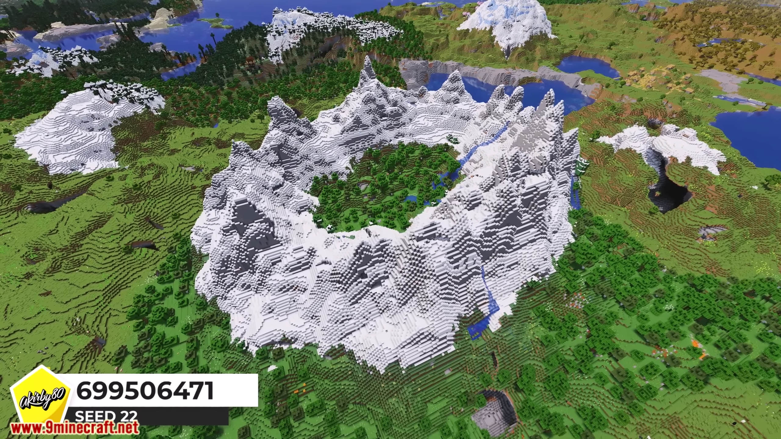 Top 25 Best New Mountain Seeds For Minecraft (26.1.2, 1.21.1) – Java, Bedrock Edition 23 Top 25 best new mountain seeds for minecraft screenshots 4