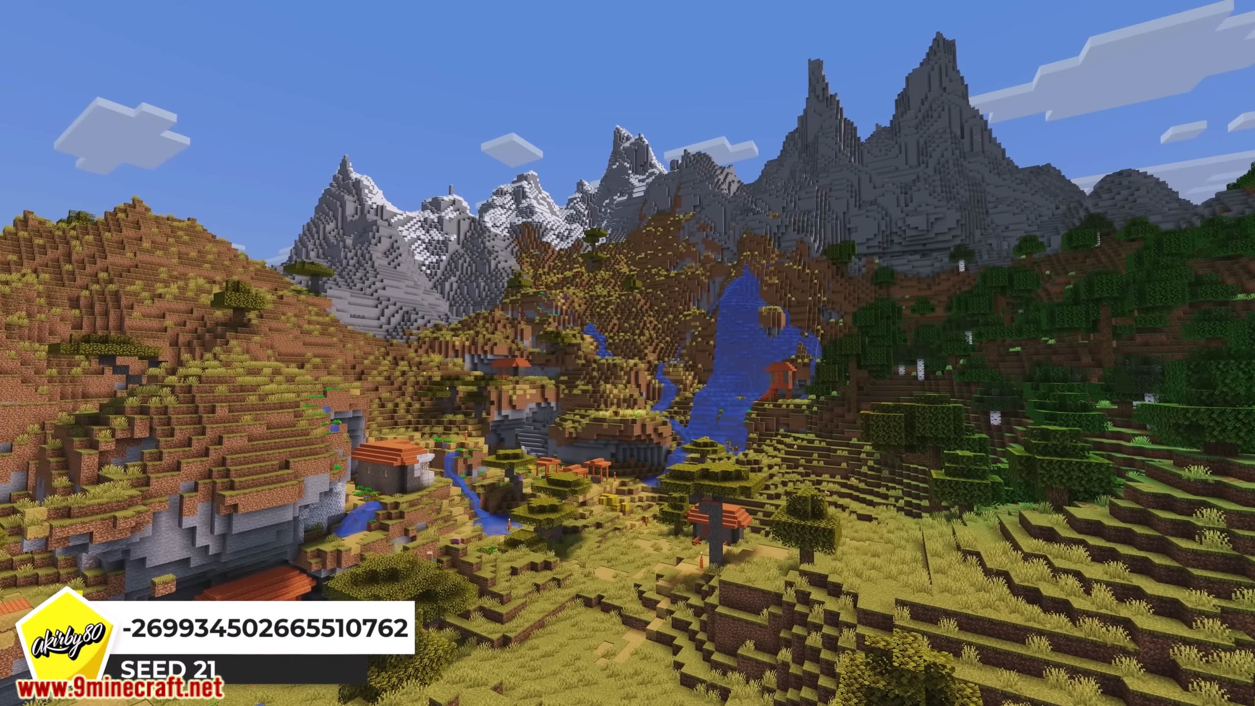 Top 25 Best New Mountain Seeds For Minecraft (26.1.2, 1.21.1) – Java, Bedrock Edition 22 Top 25 best new mountain seeds for minecraft screenshots 5