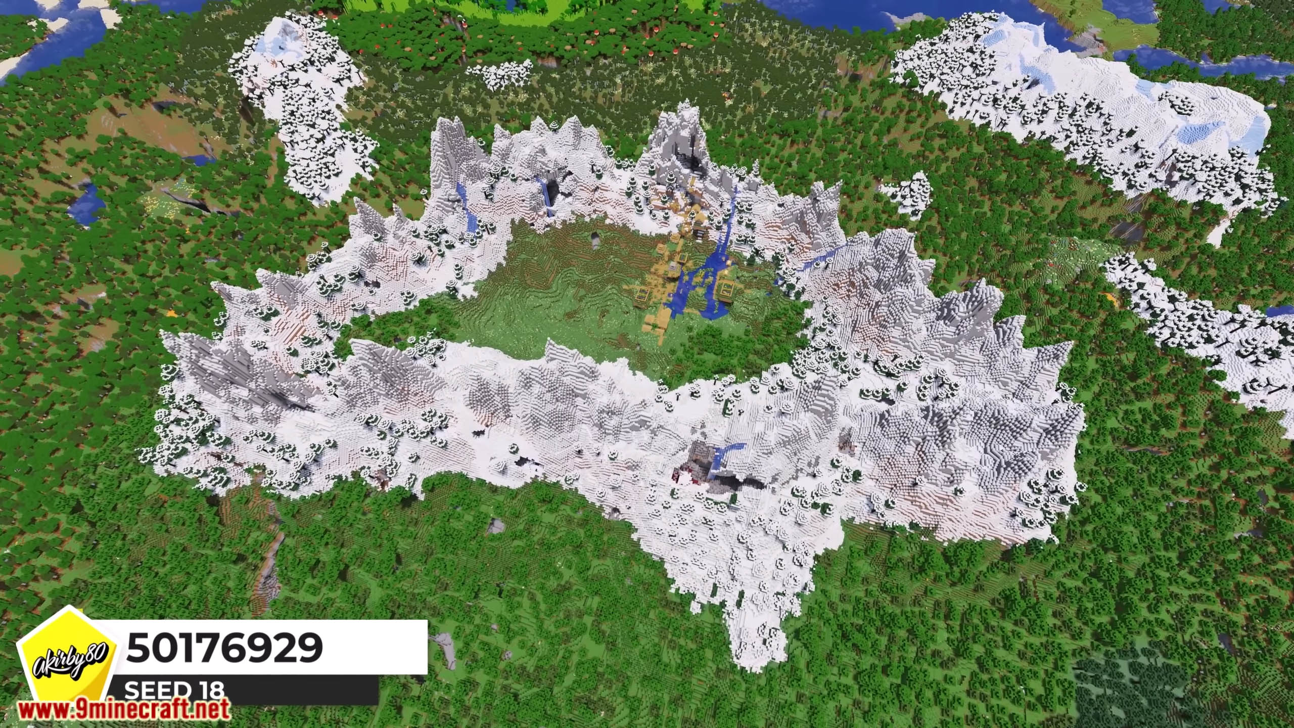 Top 25 Best New Mountain Seeds For Minecraft (26.1.2, 1.21.1) – Java, Bedrock Edition 19 Top 25 best new mountain seeds for minecraft screenshots 8