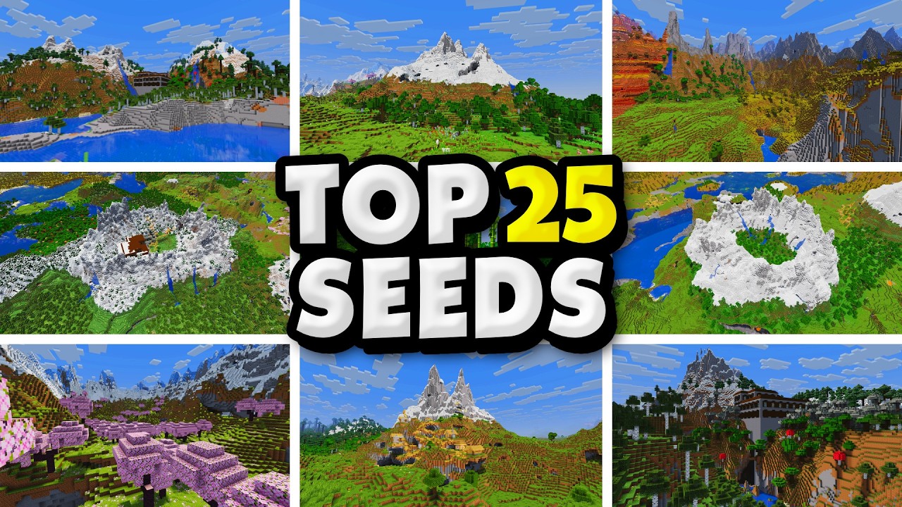 Top 25 Best New Mountain Seeds For Minecraft (26.1.2, 1.21.1) – Java, Bedrock Edition