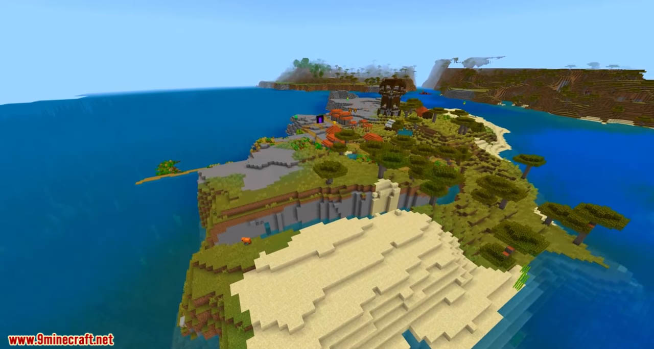 Top 3 New Best God Seeds For Minecraft (26.1.2, 1.21.1) – Java, Bedrock Edition 10 Top 3 new best god seeds for minecraft screenshots 9