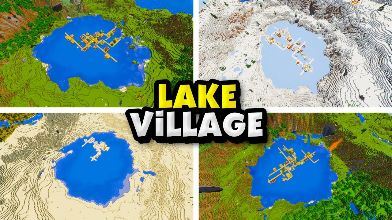Top 5 Cool Lake Village Seeds For Minecraft (26.1.2, 1.21.1) – Java Edition