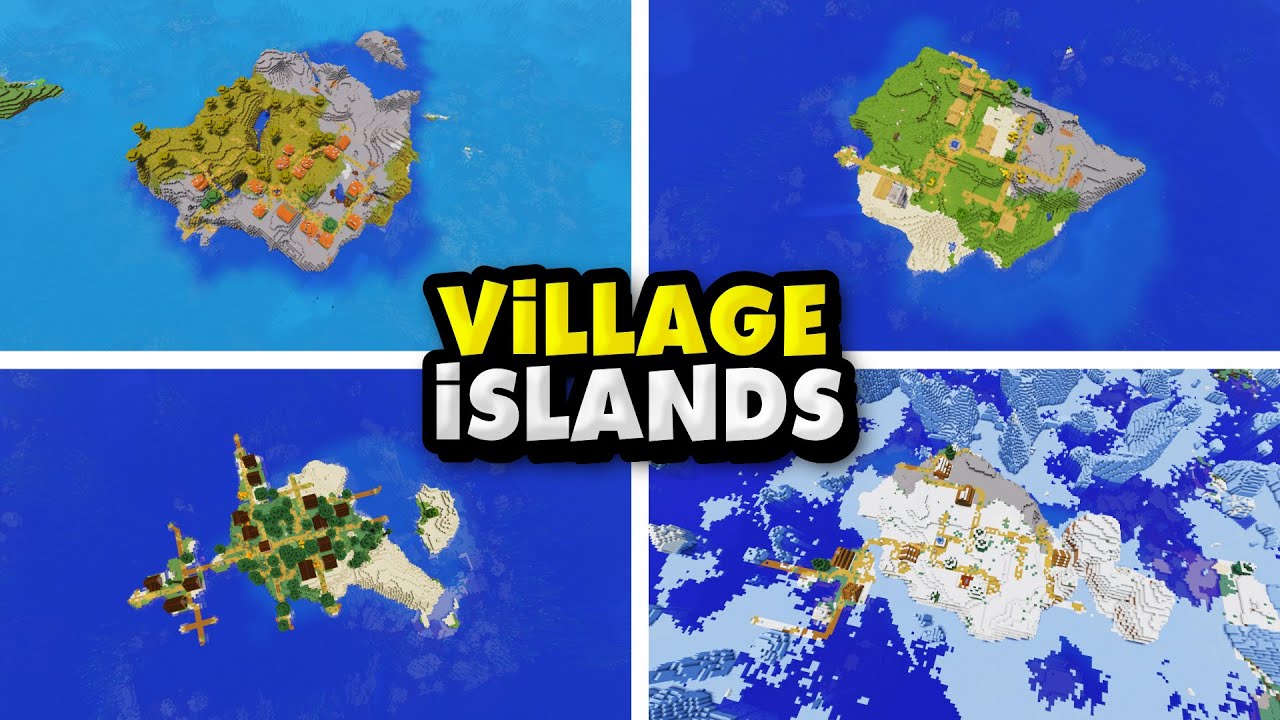 Top 5 Incredible Island Village Seeds For Minecraft (26.1.2, 1.21.1) – Java Edition
