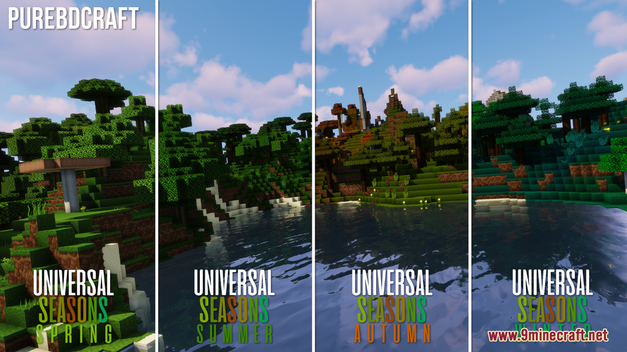 Universal Seasons Resource Pack (1.18.2, 1.12.2) – Changes Seasons In Resource Packs