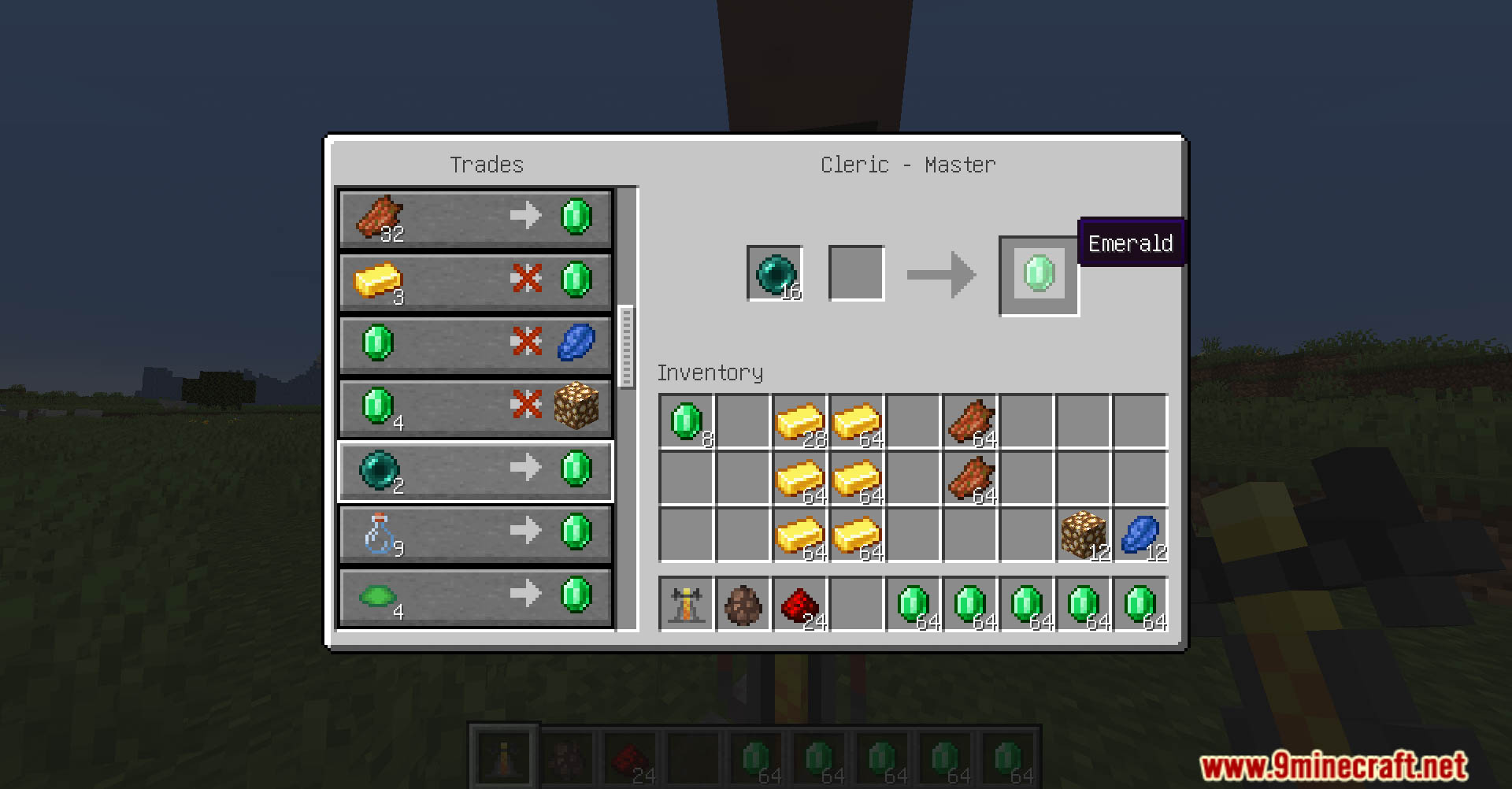 Villagers Buy Ender Pearls (Cleric) Data Pack (26.1.2, 1.21.1 ...
