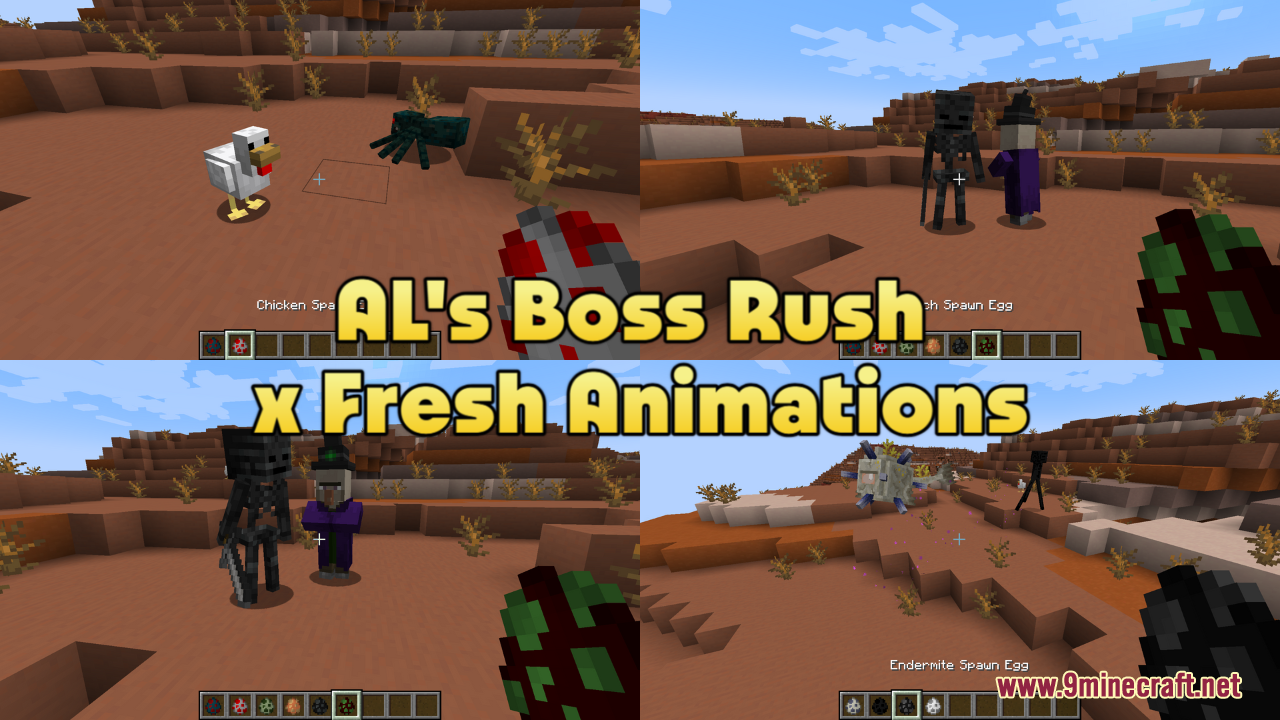 AL’s Boss Rush x Fresh Animations Resource Pack (26.1.2, 1.20.1) – Texture Pack