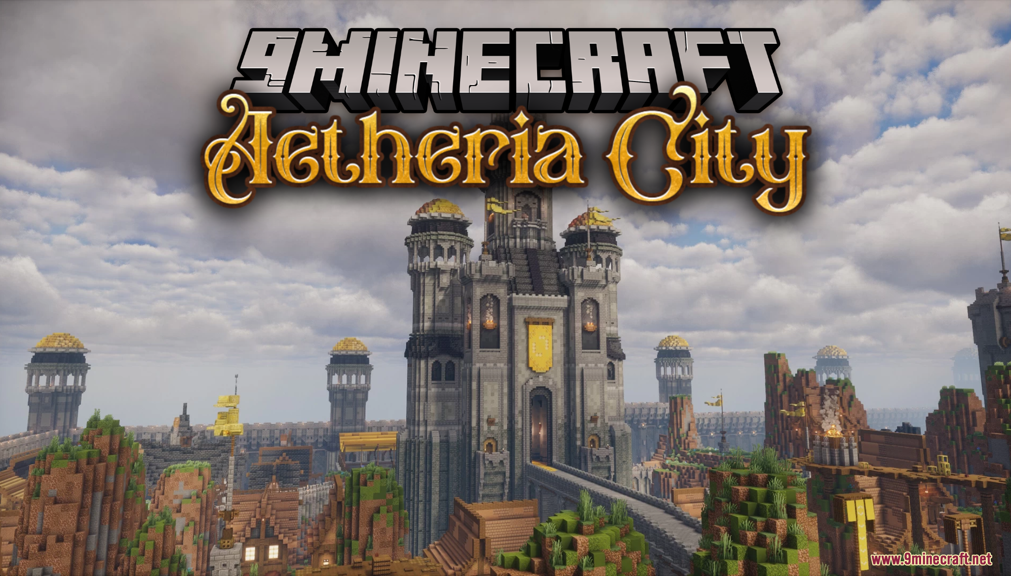 Aetheria City Map (26.1.2, 1.20.1) – Massive Medieval Kingdom