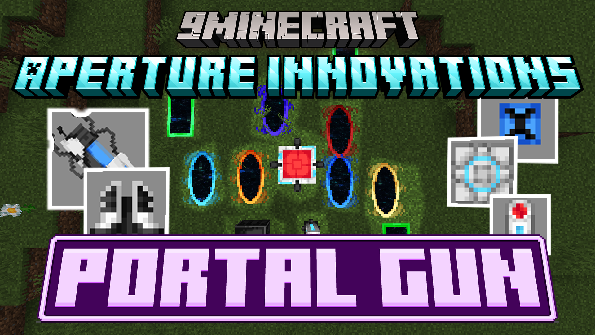 Aperture Innovations Portal Gun Mod (1.21.1, 1.20.1) – Link Any Two Blocks for
