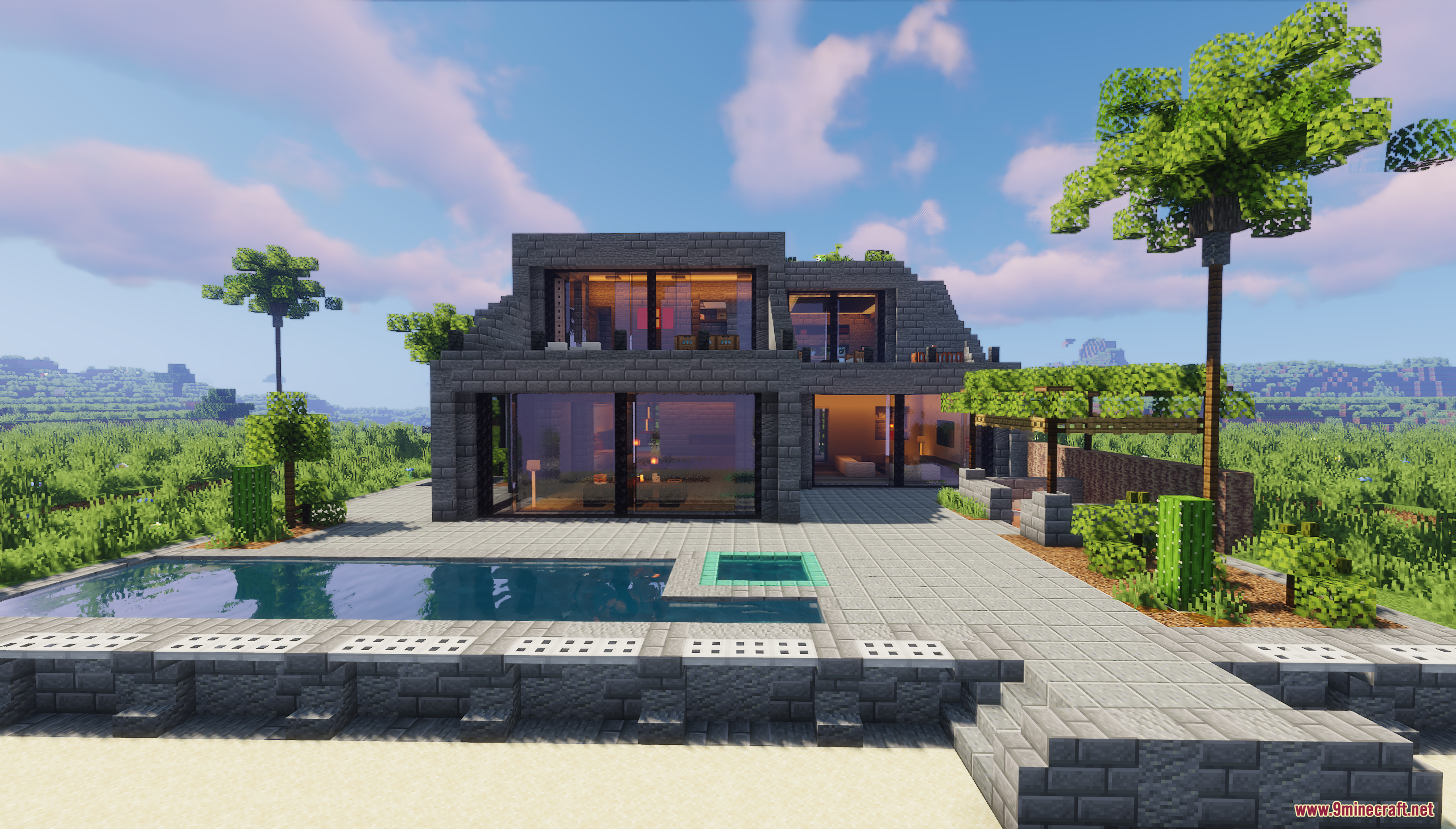Brutalism beach house screenshots 1