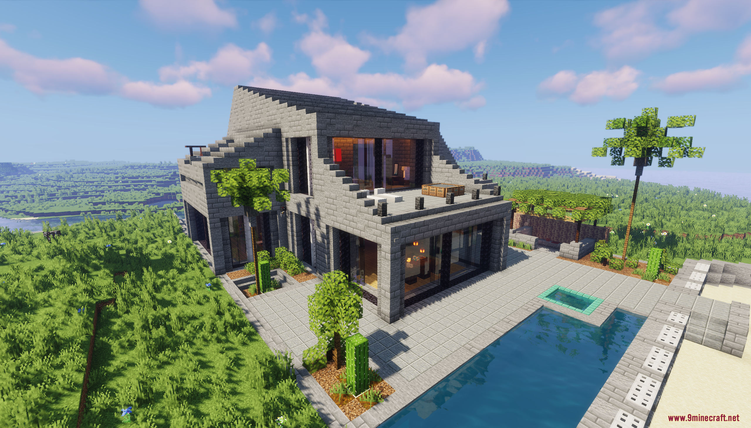 Brutalism beach house screenshots 2