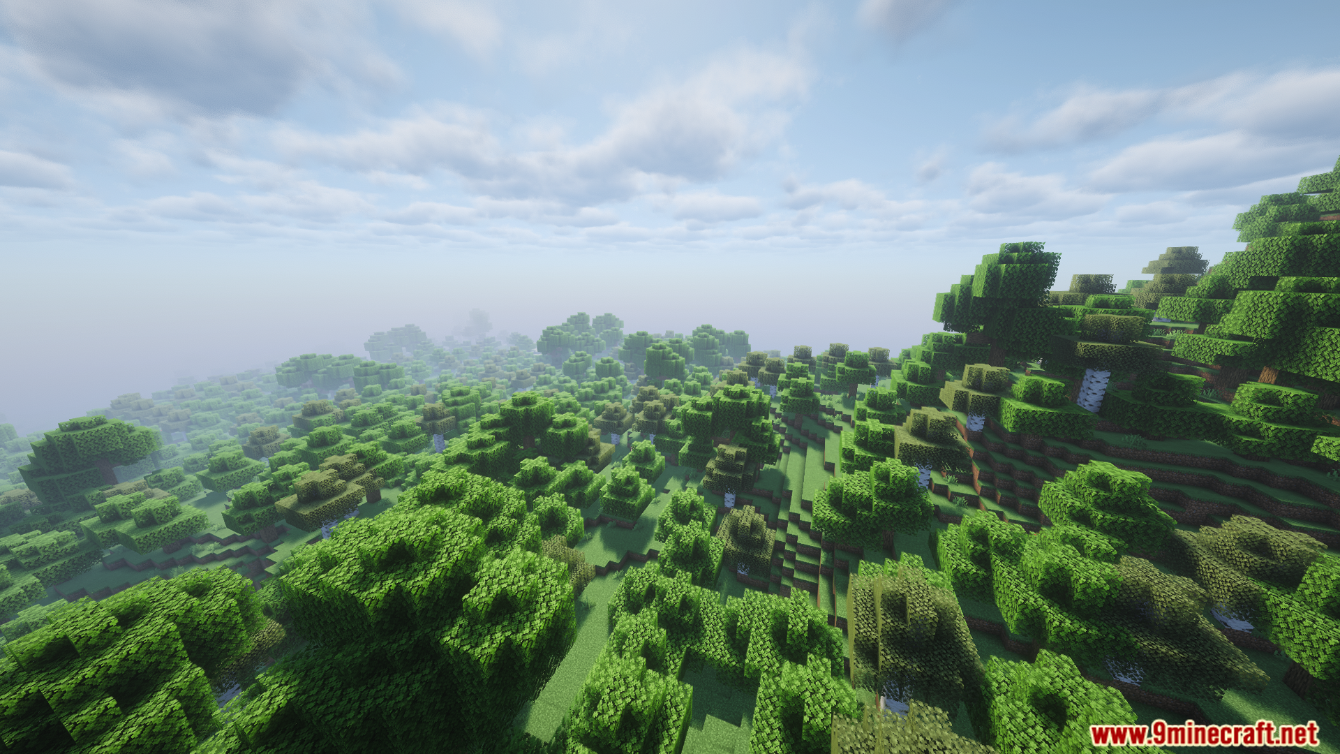 Crlib Mod (1.21.11, 1.20.1) – Run Custom Mods 5 Expansive view of a lush green forest with hills