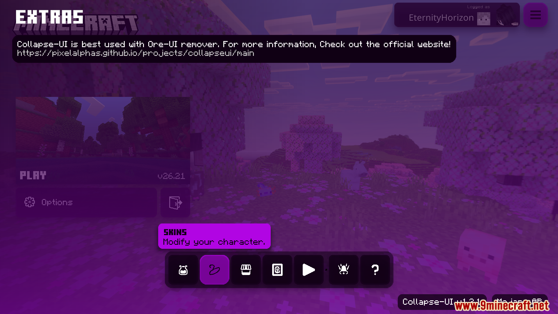 Collapse UI Texture Pack (26.x, 1.21) – Custom Console Style Menus For ...