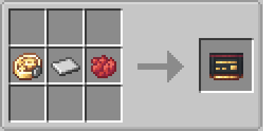 Crafting recipe for a bank card using coins