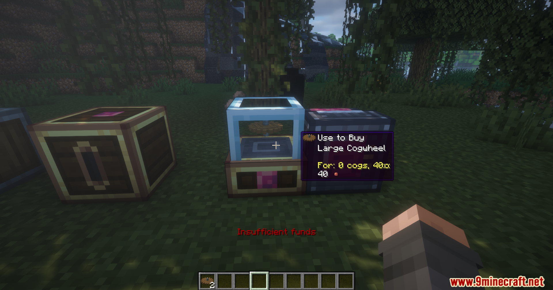 Create numismatics shop ui for buying a large cogwheel