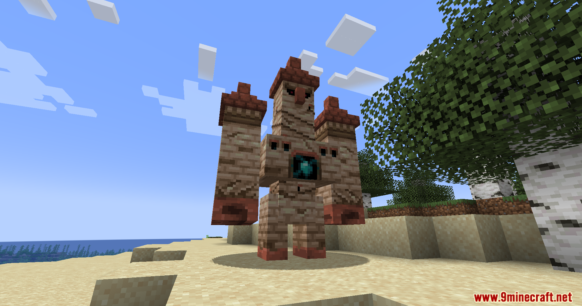 The tuff golem begins to transform into a mob