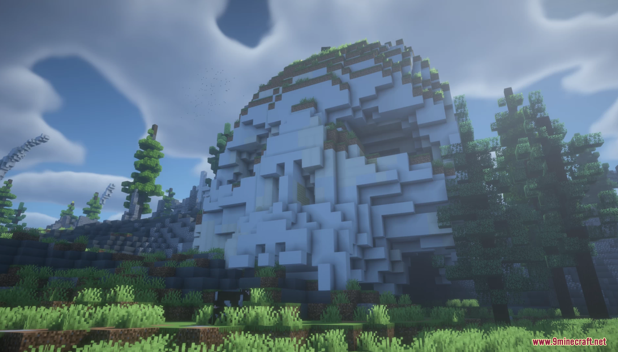 Dead Island Map (26.1.2, 1.20.1) – Colossal Fallen Beast 2 A giant white skull structure built into a grassy hillside