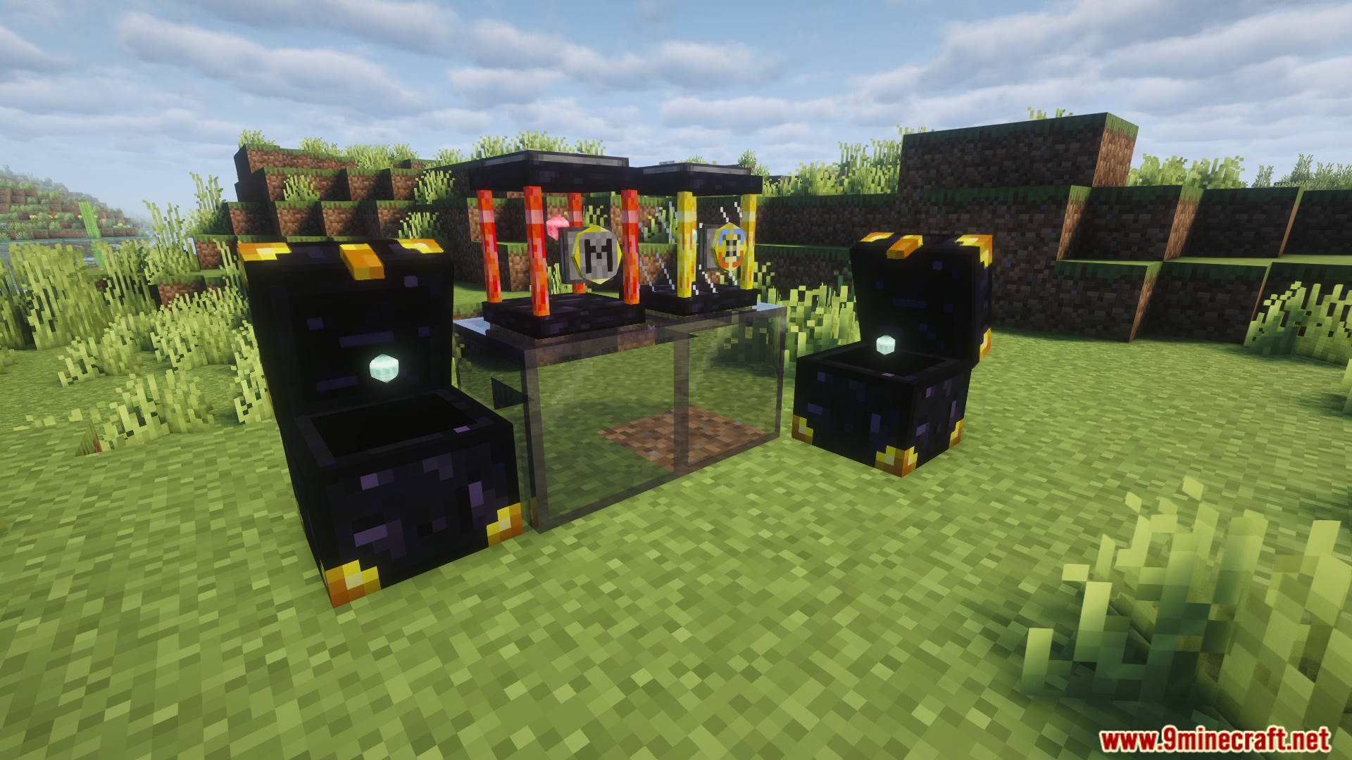 Ender Storage Energy Mod (1.21.1) – Power Distant Machines Without Cables 7 A complete setup with ender batteries and ender chests