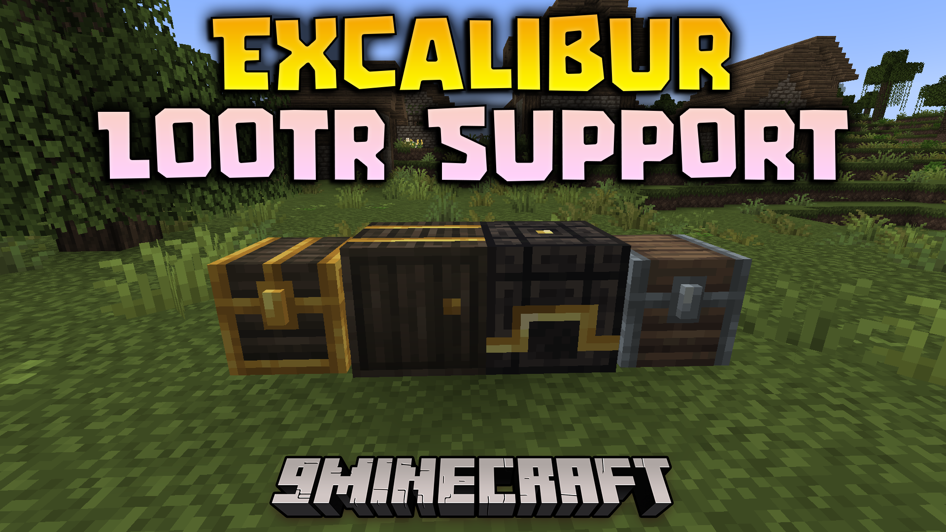 Excalibur Lootr Support Resource Pack (1.21.11, 1.21.1) – Medieval Lootr Chests Style