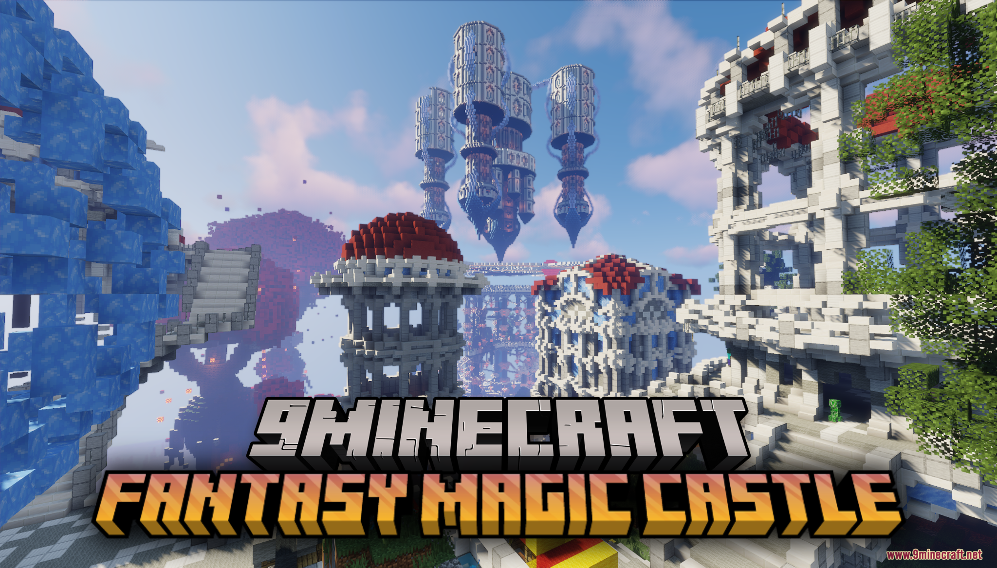 Fantasy Magic Castle Map (26.1.2, 1.20.1) – Giant Quartz Castle
