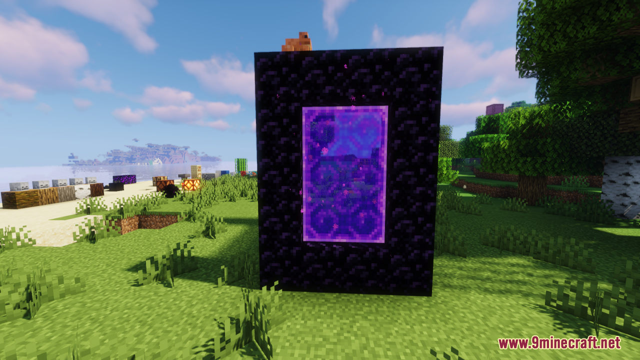 Glowy Nether Portals Resource Pack (26.1.2, 1.20.1) – Texture Pack 2 Glowy nether portals screenshots 1