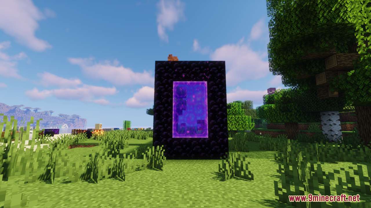 Glowy Nether Portals Resource Pack (26.1.2, 1.20.1) – Texture Pack 3 Glowy nether portals screenshots 2
