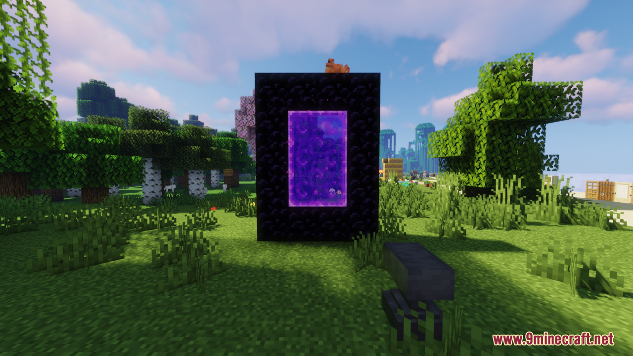 Glowy Nether Portals Resource Pack (26.1.2, 1.20.1) – Texture Pack 5 Glowy nether portals screenshots 4