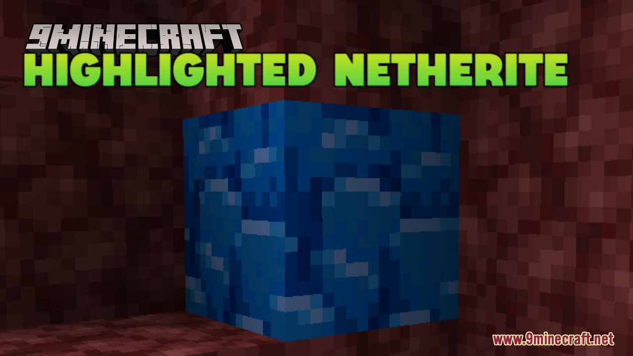 Highlighted Netherite Resource Pack (26.1.2, 1.20.1) – Vivid Blue Debris