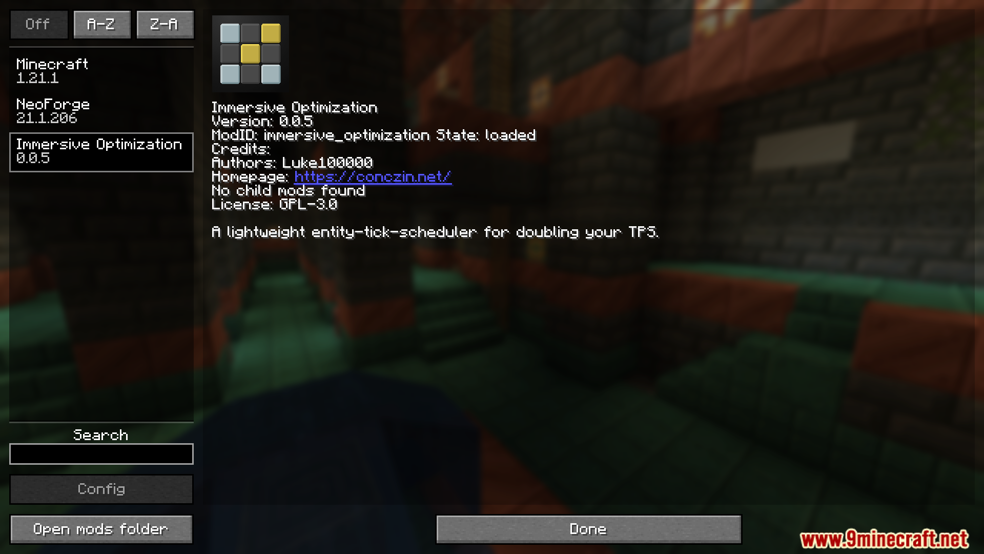 Immersive Optimization Mod (26.1.2, 1.20.1) – Boost TPS With Entity ...