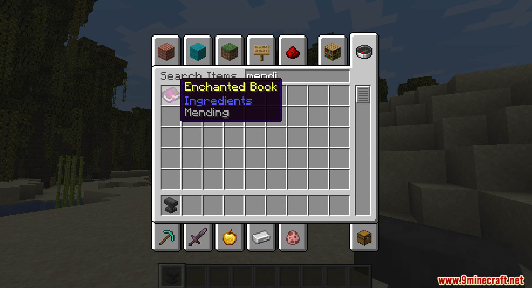 Infinity and mending data pack screenshot 2