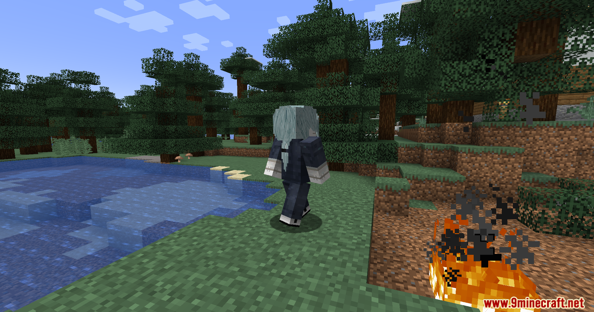 Jujutsu Kaisen Ultimate Plus Mod (1.20.1) – Join Anime Clans To Fight Cursed 16 Mahito cursed spirit character standing by the water