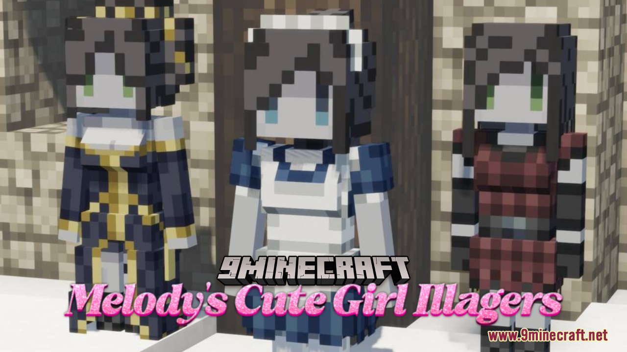Melody’s Cute Girl Illagers Resource Pack (1.21.11, 1.20.1) – Enjoying Anime Experience in Minecraft World