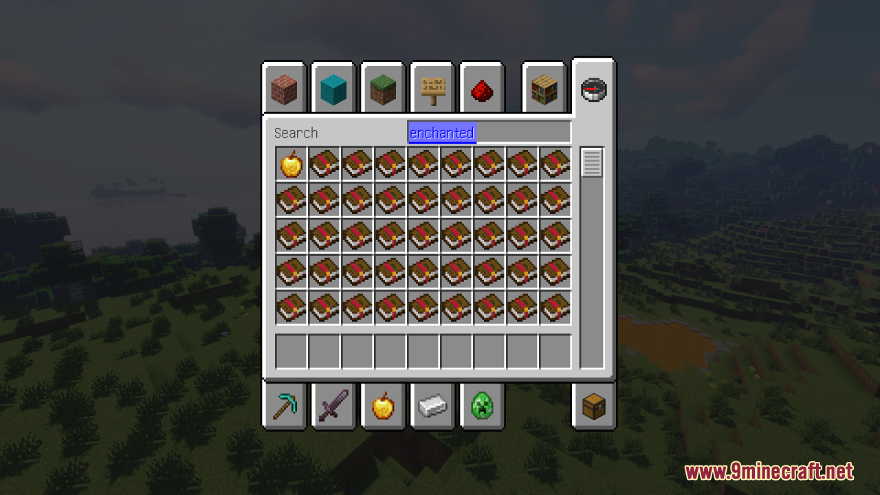 Remove Enchant Glint Resource Pack (1.21.11, 1.21.1) – True Vanilla Colors 3 Searching for enchanted items like books and apples