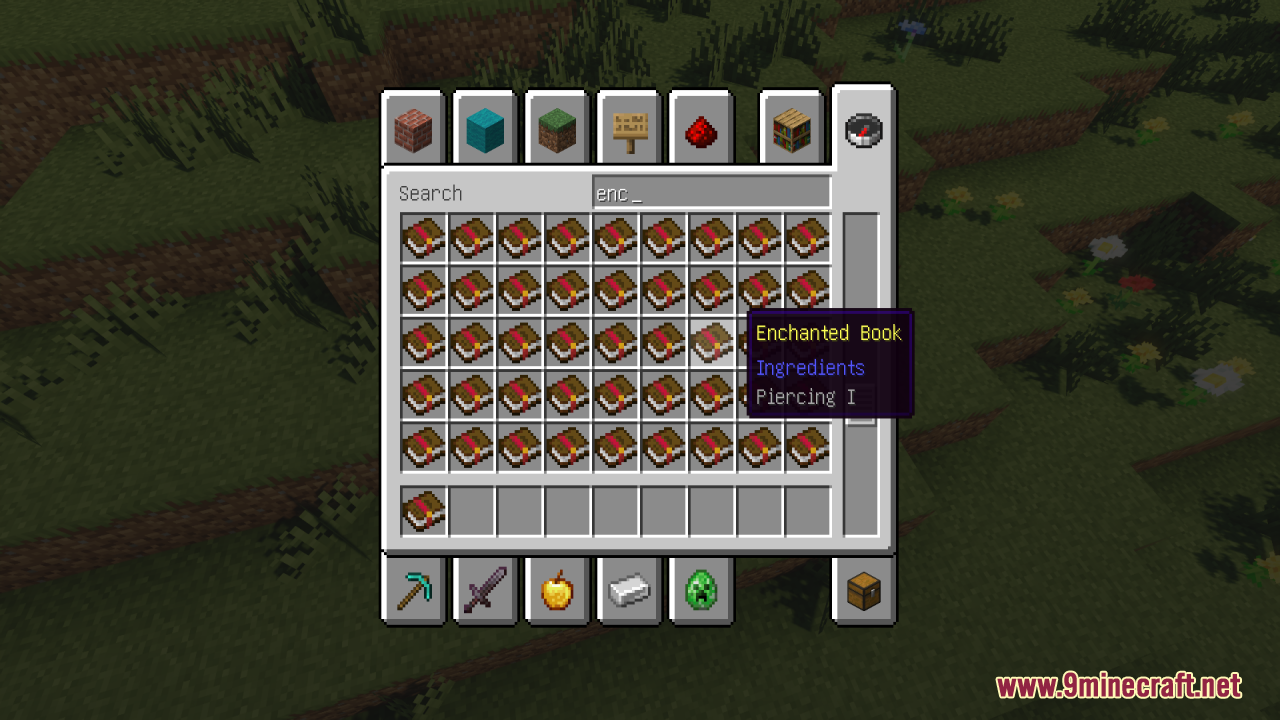 Remove Enchant Glint Resource Pack (1.21.11, 1.21.1) – True Vanilla Colors 8 A piercing i enchanted book with the glint effect removed